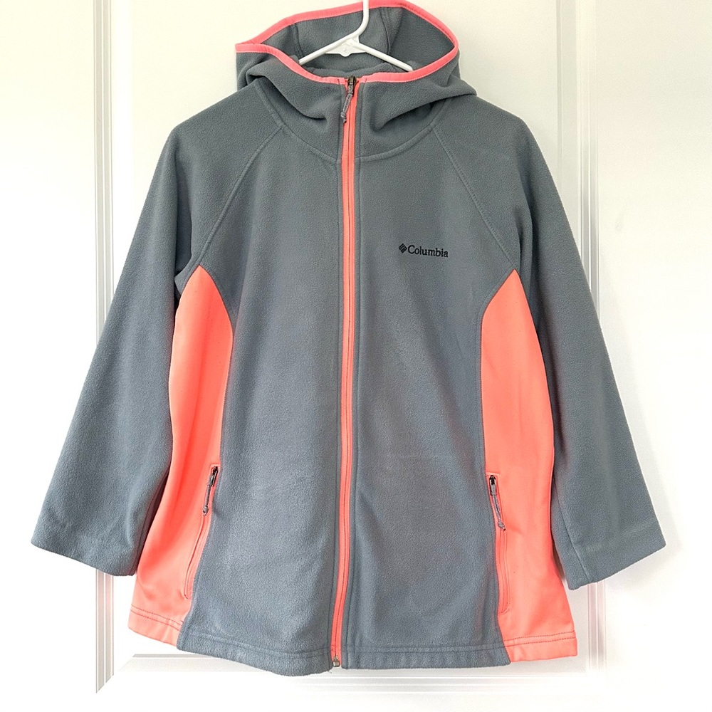 Columbia Hooded Zip Up Fleece Jacket - Picture 1 of 11